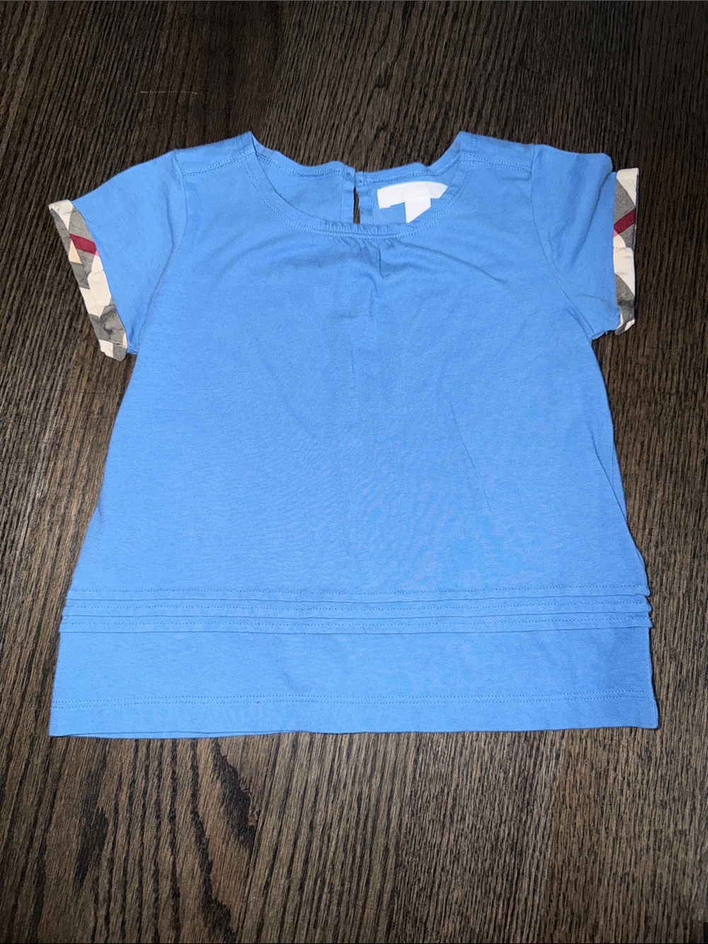 Burberry Children Dusty Blue Short-Sleeve Tee - size 4Y